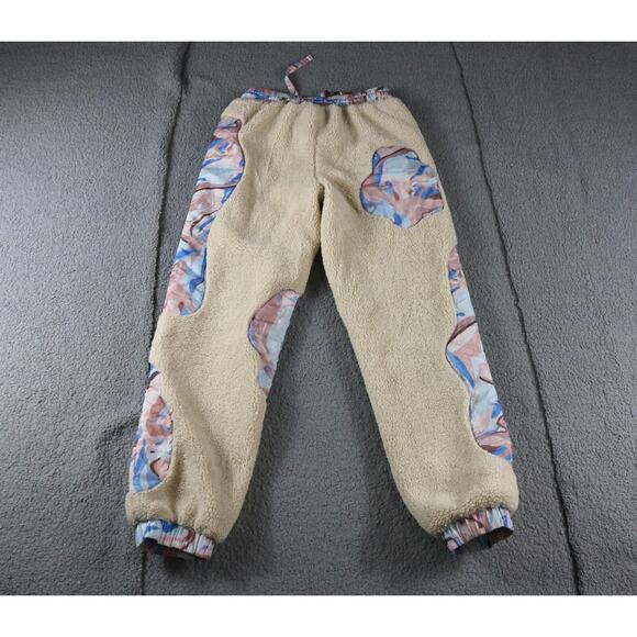 New HELMSTEDT Pants Medium Multicolor Paisley Print Off-White Suave Lounge Teddy - Picture 3 of 7